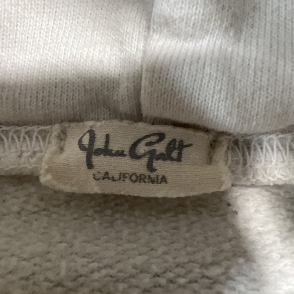 Brandy Melville / John Galt White Devil Embroidered Cropped Hoodie OS - Picture 3 of 7